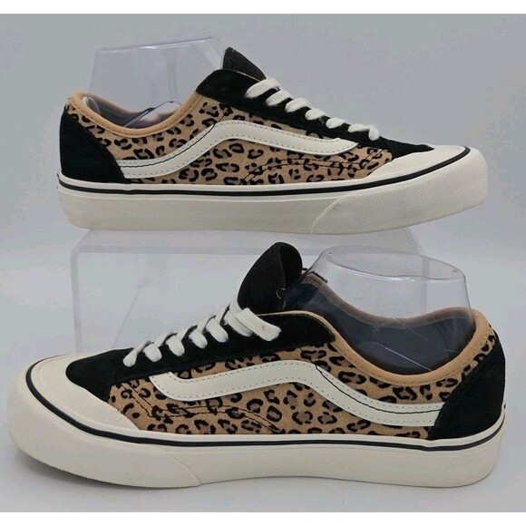 Vans Style 36 Decon Ultra Cush Premium Shoes -Womens 8 Mens 6.5 Leopard EUC - Picture 2 of 9
